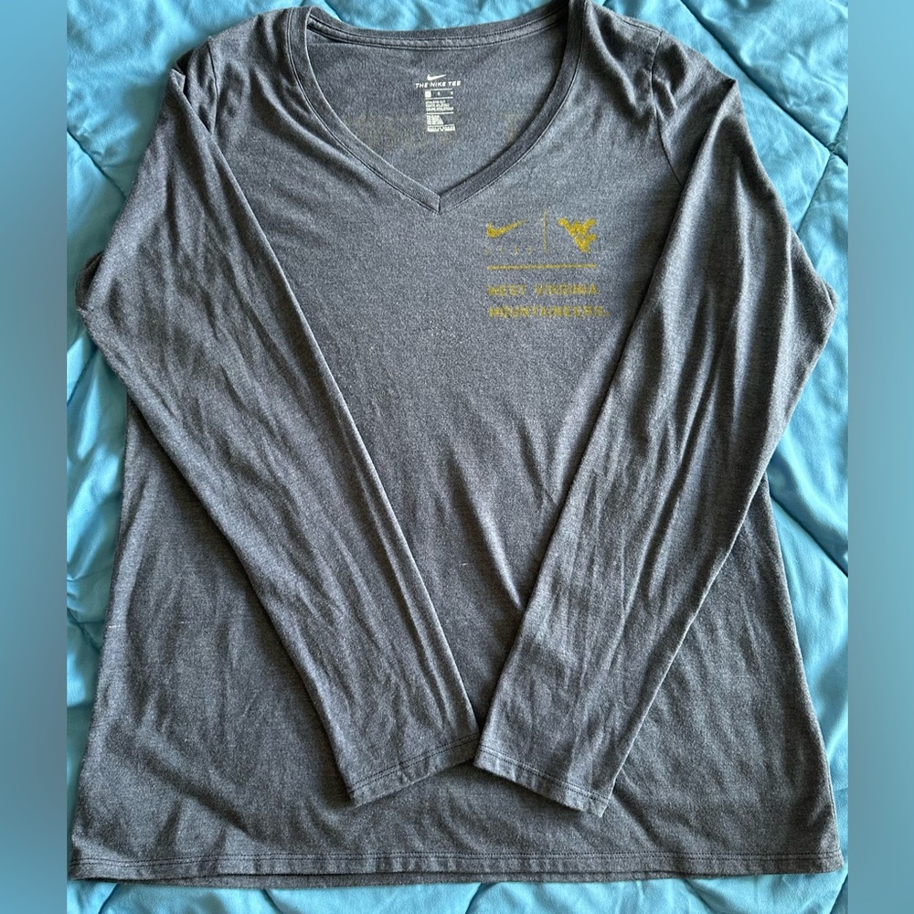 Nike long sleeve Tri-blend West Virginia Mountaineers Large Unisex